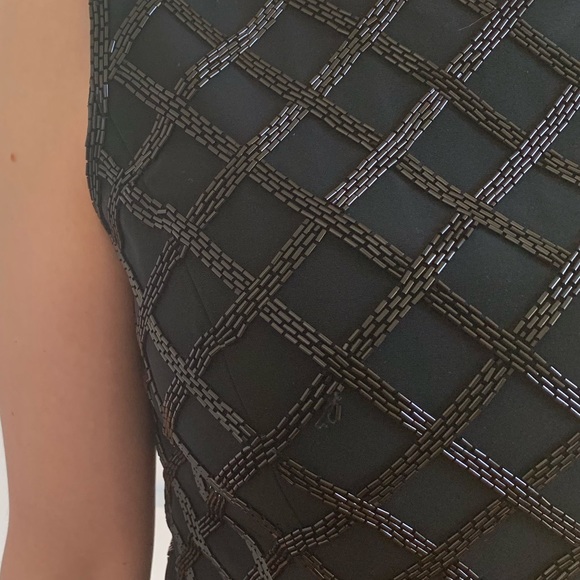 Vintage Cross Hatch Beaded Fitted Tank - Picture 3 of 8